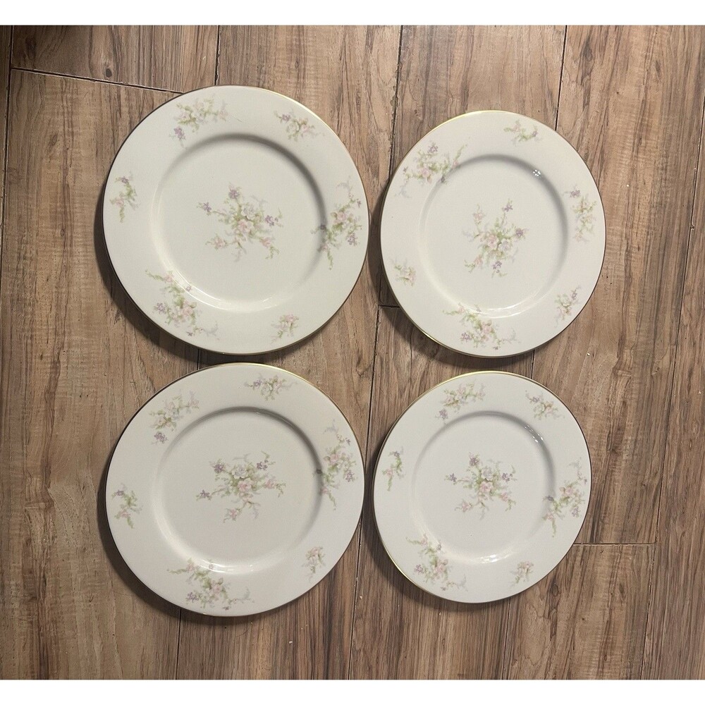 4 Nobility Spring Fantasy Bread & Butter Plate 10 3/4”
